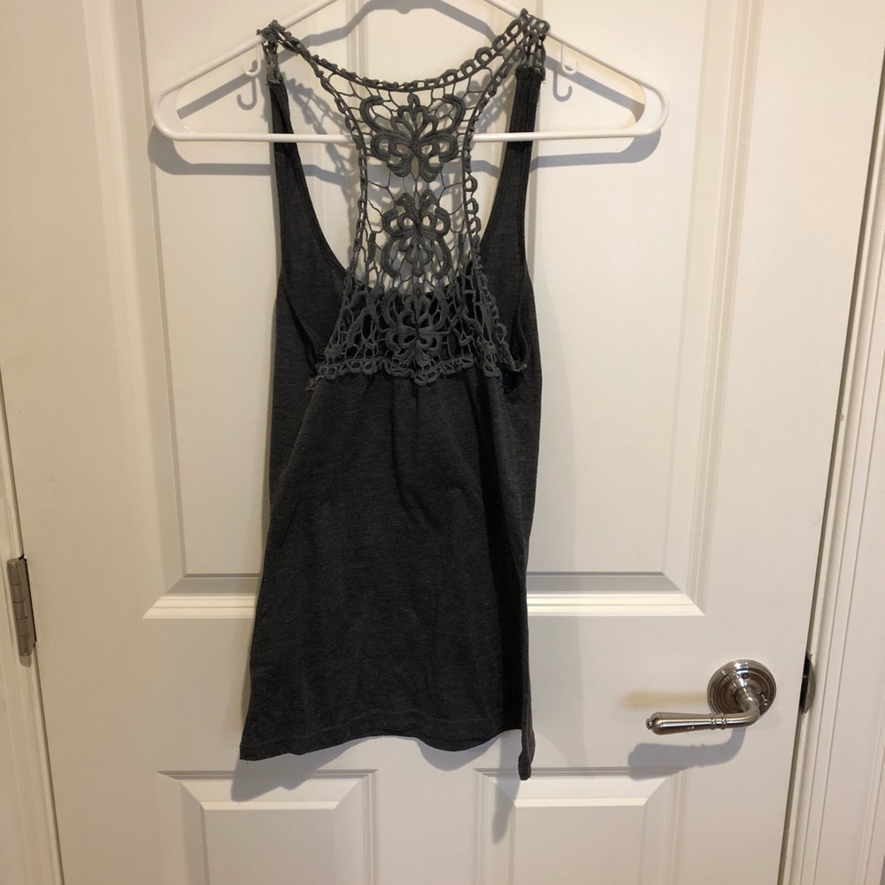 DONATED Crochet back tank top